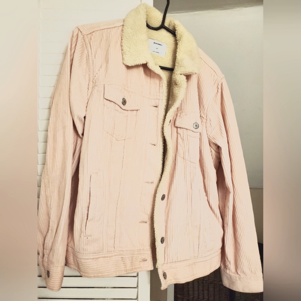 Old Navy corduroy pink jacket